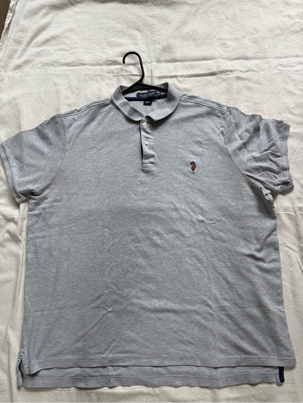 U.S. Polo Assn. Light Gray Short-Sleeve Polo